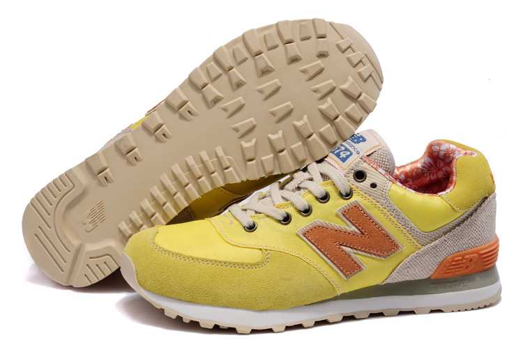 White New Balance 574 New Balance Chaussures Running Course